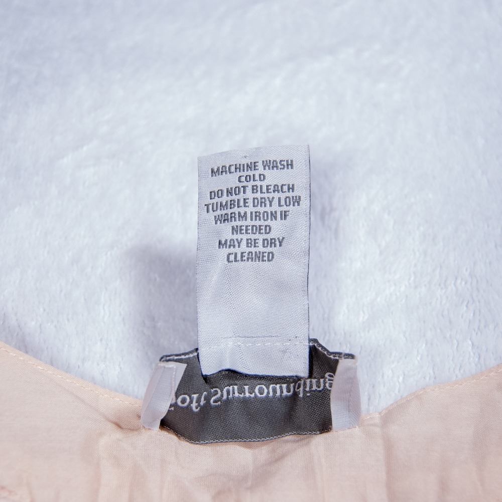 Soft Surroundings Blouse Top Blush Pink 3/4 Sleeve Ruffle Silk Small P Petite - Picture 12 of 12